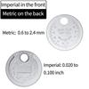Spark Plug Gap Gauge Tool Measurement Coin-type 0.6-2.4mm Range Spark Plug Gage Gap Measuring Tools Feeler