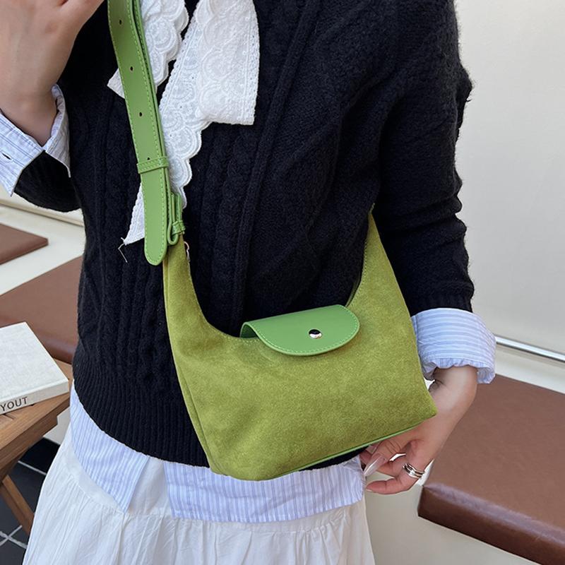 Yogodlns Fashion Women Nubuck PU Leather Handbags High Quality Ladies Small Shoulder Hobo Bags Casual Crossbody Bags for Daily Use