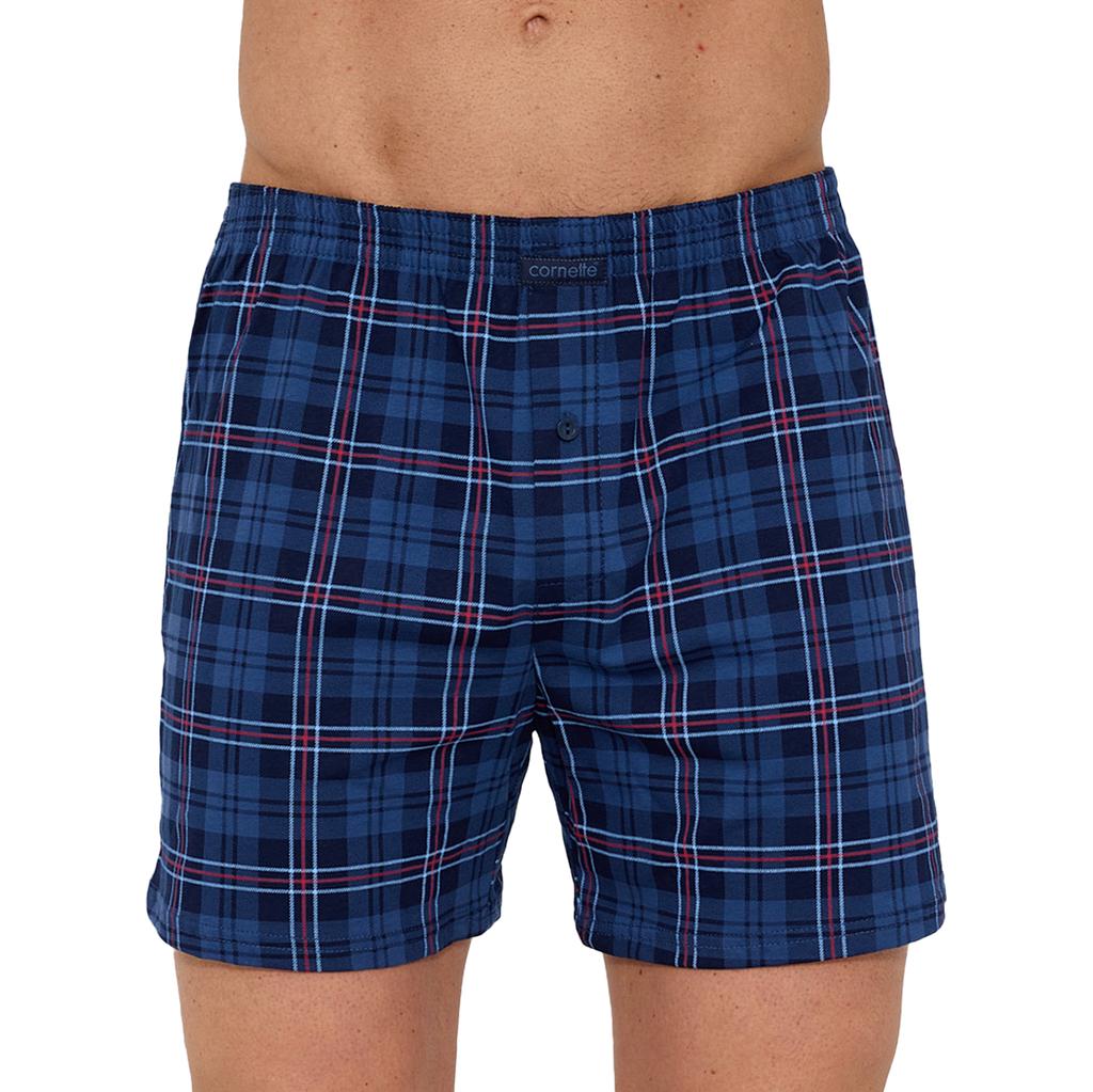 Pantaloncini da Boxer da Uomo Larghi in Cotone - Cornette - Comfort, Confezione da 3, Modello Bm003