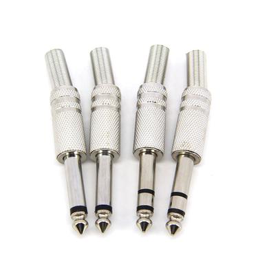 6.35MM Male Mono Stereo Audio Jack Plug 6.3 6.35 Connector Welding Solder for HeadPhone Stereo 1/4" 6.35mm 2 3 Pole 6.5 Plug