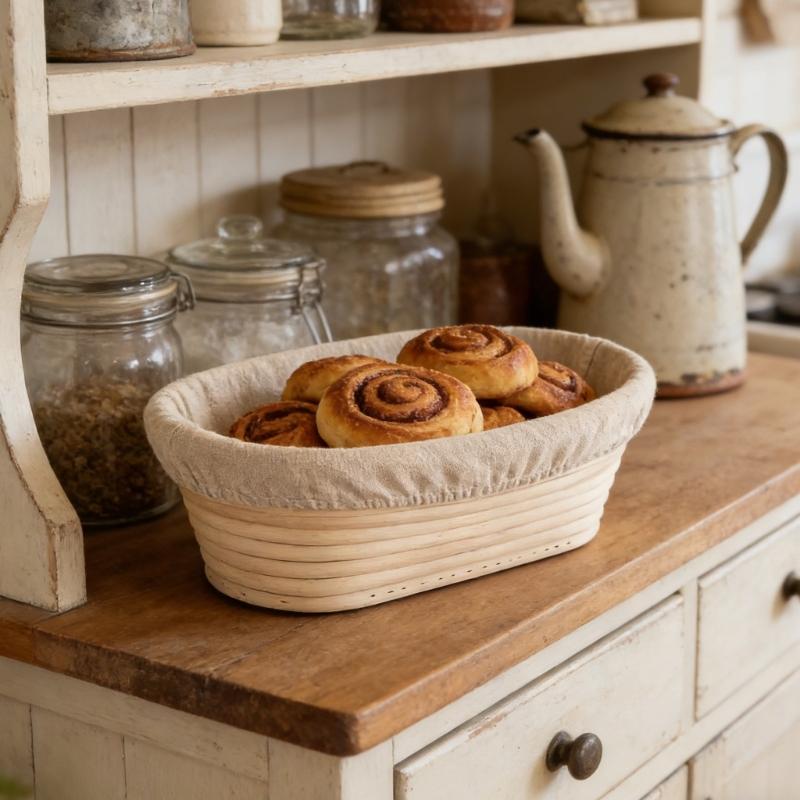 Ensemble Professionnel de Porte-Pain Lot de 2 avec Couvercles Préformés Idéal pour le Pain au Levain et le Pain de Blé Artisanal