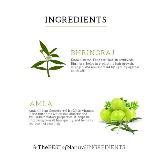 KHADI NATURAL Amla & Bhringraj Haaröl | Kräuteröl zur Förderung des Haarwachstums | Nicht-klebriges Haaröl | Silikon- & Mineralölfrei | 200ml