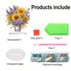2D Flat Print Flower DIY 5D DIY Diamond Art Tabletop Decorations Diamond Painting Desktop Decorations Bedroom Table Decoration