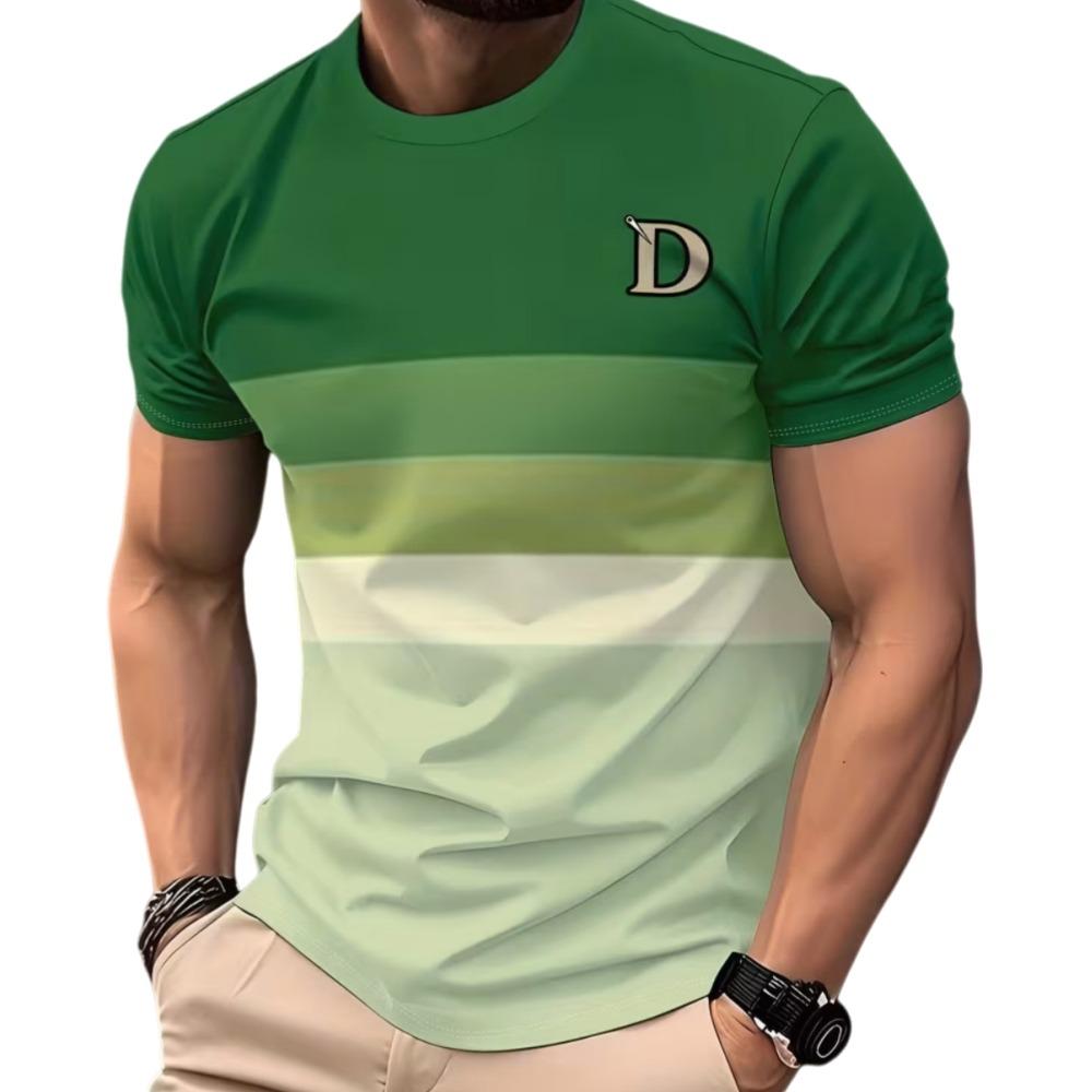 3D Print Mens O-Neck Short Sleeved Tee Street Daily Fashion T-Shirt for Men Vintage Summer Tops