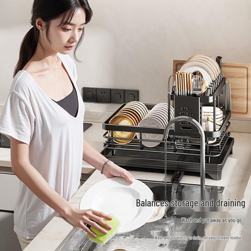 Zhai Qingsong Multifunctional Foldable Kitchen Dish Drying Rack