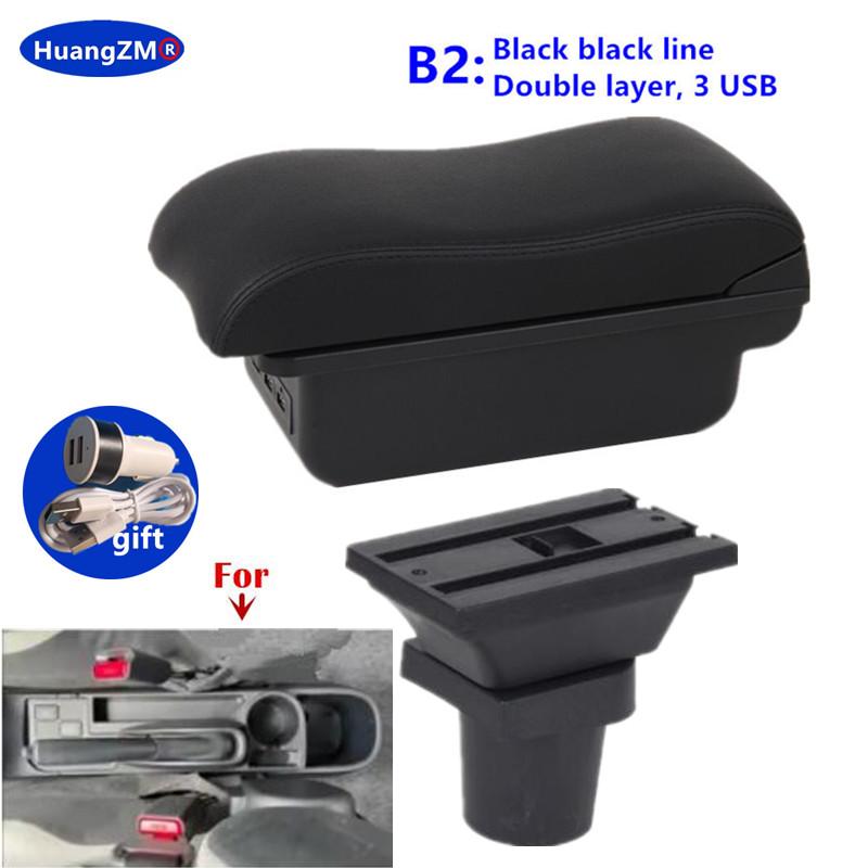 For Toyota Yaris 3 For Toyota Hybrid Yaris Vitz Car Armrest Box Car Storage box interior details USB Charging Car Accessories