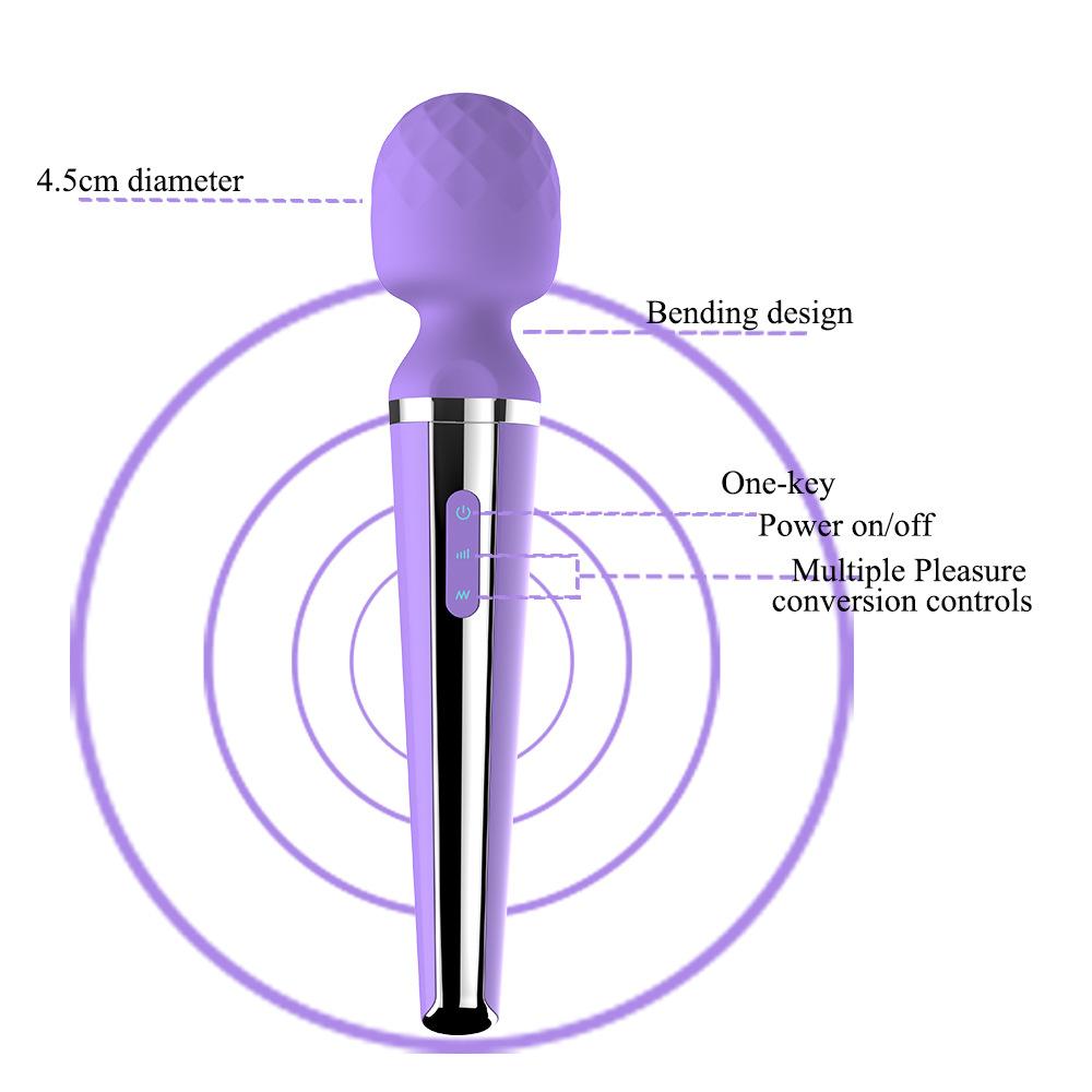 Powerful Vibration Women's Flirting 20 Frequency AV Massage Stick Women's Massager Fun Vibrating Stick Sex Toys Joinjjtoy
