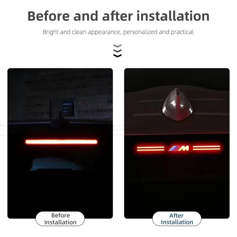 -Car Brake Light Reflective Strips High Mounted Stop Lamp Trim For BMW 5 Series F10 G11 E63 E46 E90 E92 F30 F34 F90 G20 G30 G32