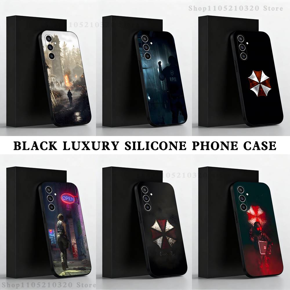 Game R-Resident E-Evil Video Phone Case For Samsung S25,S24,S21,S22,S23,S30,Ultra,S20,Plus,Fe,Lite,Note,10 Black Soft Shell