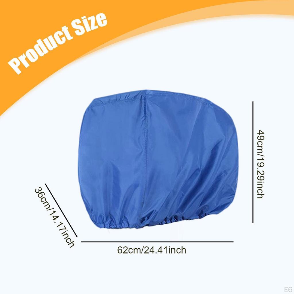 Outboard Motor Cover 210D Oxford Cloth Windproof Sun Protection Blue Dustproof Waterproof Half