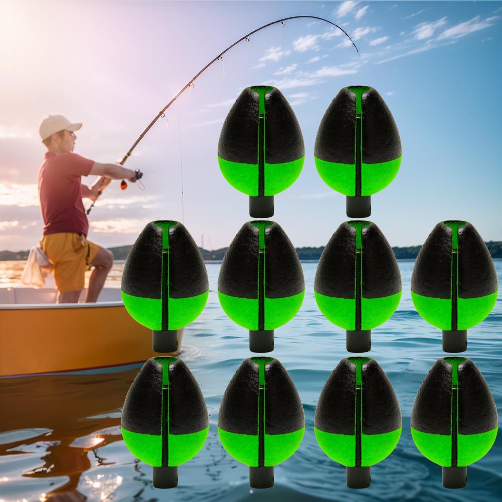 10Pcs High Buoyancy Fishing Floats Compact Fishing Bobbers Adjustable Fishing Buoy Fishing Floats Bobbers for Sea/Boat Fishing