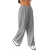 New simple casual pants women's front lace-up sweatpants loose wide-leg long pants