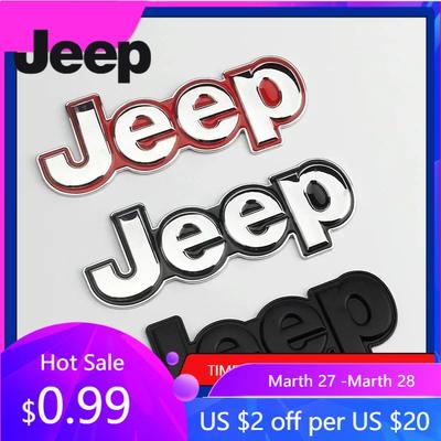 Para Jeep Para JEEP Patriot Wrangler Grand Cherokee Compass Renegade Rubicon Liberty Emblema de Guardabarros Lateral Calcomanía Estilo Coche Trasero