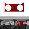 Red Carbon Fiber Console Air Vent Outlet Cover Trim For Ford Mustang 2005-2009