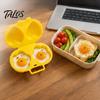 Protein Snack Prep Maker Microwave Egg Cooker, Quick Breakfast Steamer Mold, Flower/Heart Healthy Lifestyle Kitchenware ShapeReusable Poacher