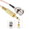 RG316 Coaxial Cable 3Ft (92cm), 50 Ohm BNC Male To 3.5mm (1/8") Mono TS Male Low Loss Coax Cable for HAM & CB Radio, Antenna Analyzer, Security CCTV