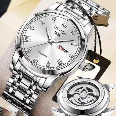 Neue Vollautomatische Nicht-mechanische Uhr Tourbillon Leuchtende Wasserdichte Uhr Herrenbeutel Bohrzifferblatt High-End-Uhr