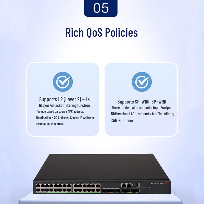 H3C S5130S-36S-PWR-EI-G 28-Port Gigabit PoE Managed Switch
