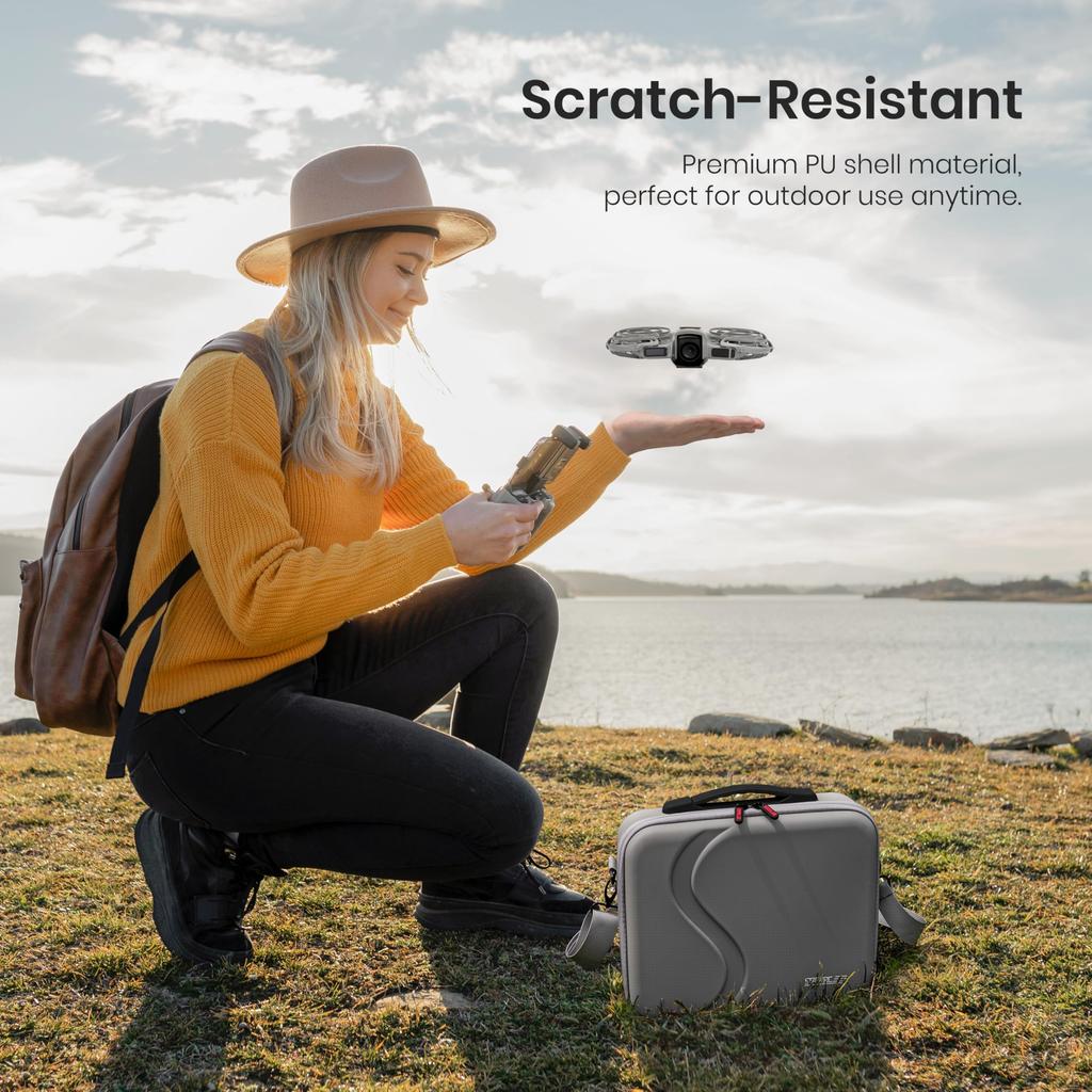 STARTRC DJI Neo 2 Case, Carrying Bag for RC-N3 Transmitter Accessories, Shockproof, Waterproof, and Portable Travel Case