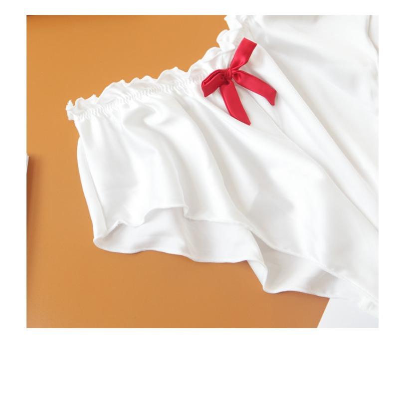 Mid-waist briefs large size women, sexy ice silk, seamless classical lace, abdomen and hips