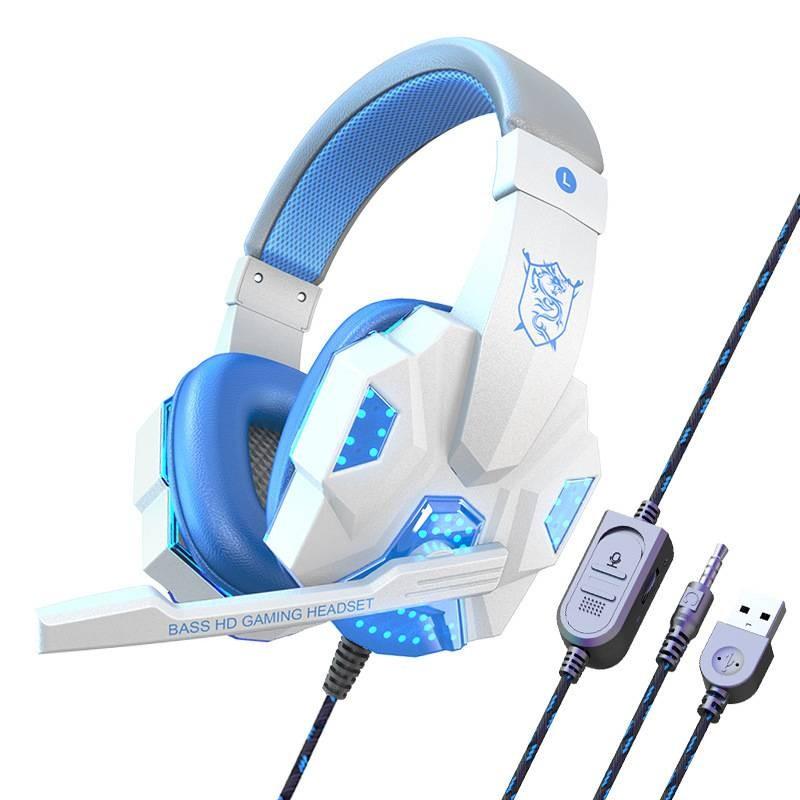Light Mounted Head Sensing Wired Headphones For Comfortable Gaming Esports In