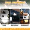 Solar Led Light Outdoor Camping Waterproof Tent Lamp Emergency USB Charging Night Lights with Solar Panel and Hidden Hook