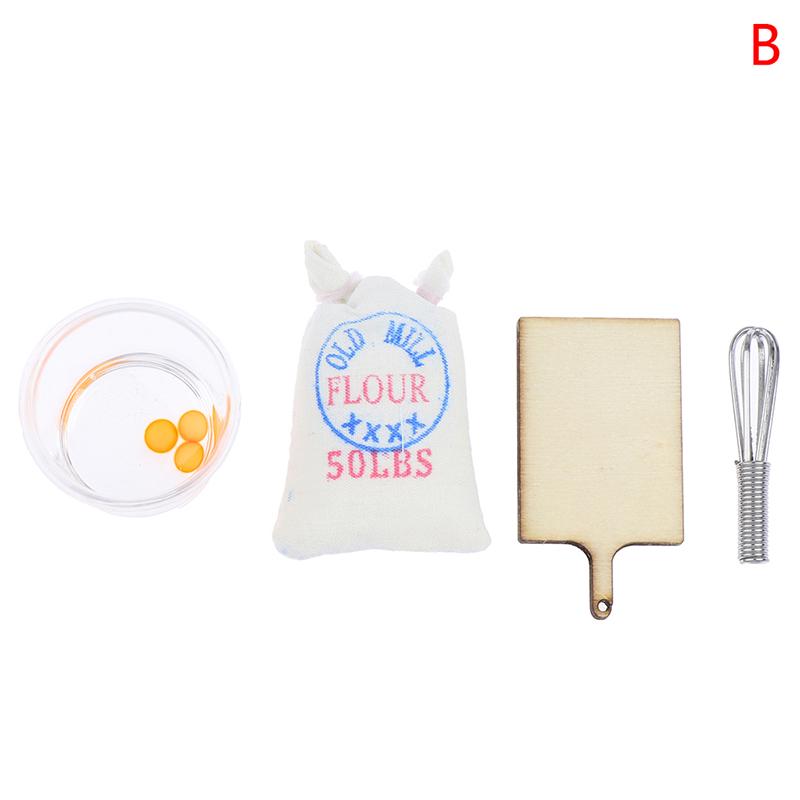 

1:12 миниатюрных кукольных домиков, мука, соль, мешочки, взбивалка, скалка, аксессуары для модели