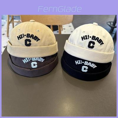 Childrens Autumn Letter Sun Hat With Embroidered Brim For Toddler Sun Protection