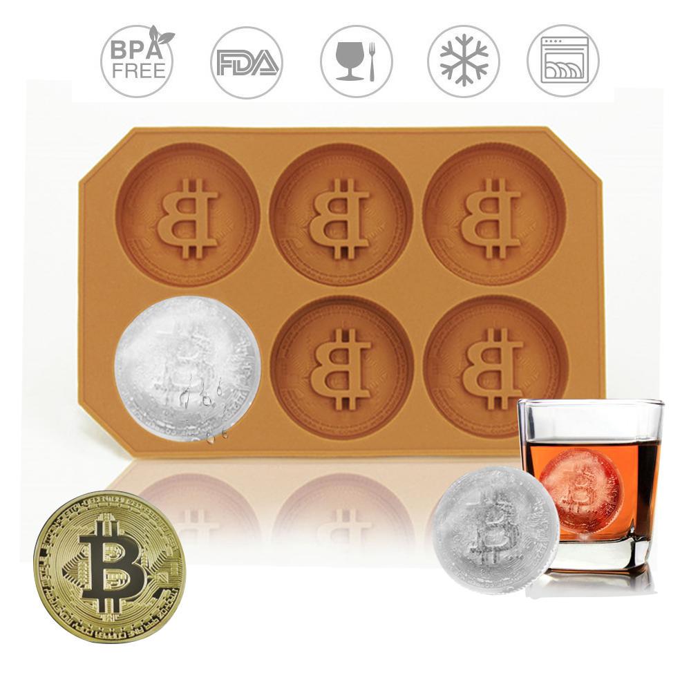 Silicone Bitcoin Ice Cube Mold Whiskey Drink Ice Coin Maker Tray купить  недорого — выгодные цены, бесплатная доставка, реальные отзывы с фото — Joom