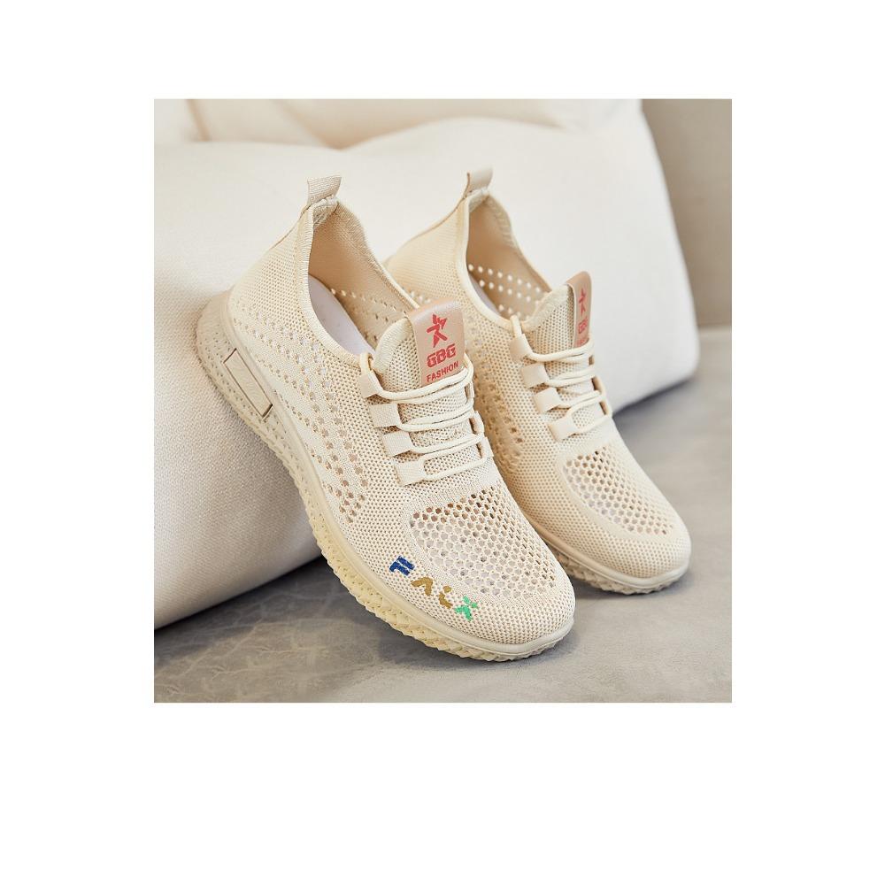 JMXD Shoes Women Summer Flyknit Sneakers Breathable Casual Sports Shoes Women Wholesale Lightweight Comfy Trendy Fashion Walking Running