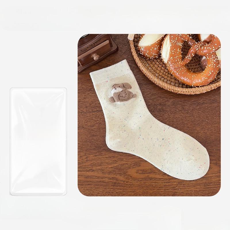 Damen Herbst und Winter Neu Hübsche Cartoon Idee Garn Absorbiert Schweiß Atmungsaktiv College Wind Kniestrümpfe