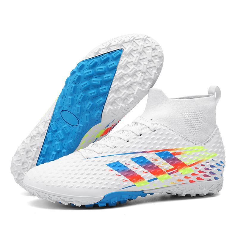 New high-top football shoes spike broken nails competition training shoes men's and women's adult Football Shoes