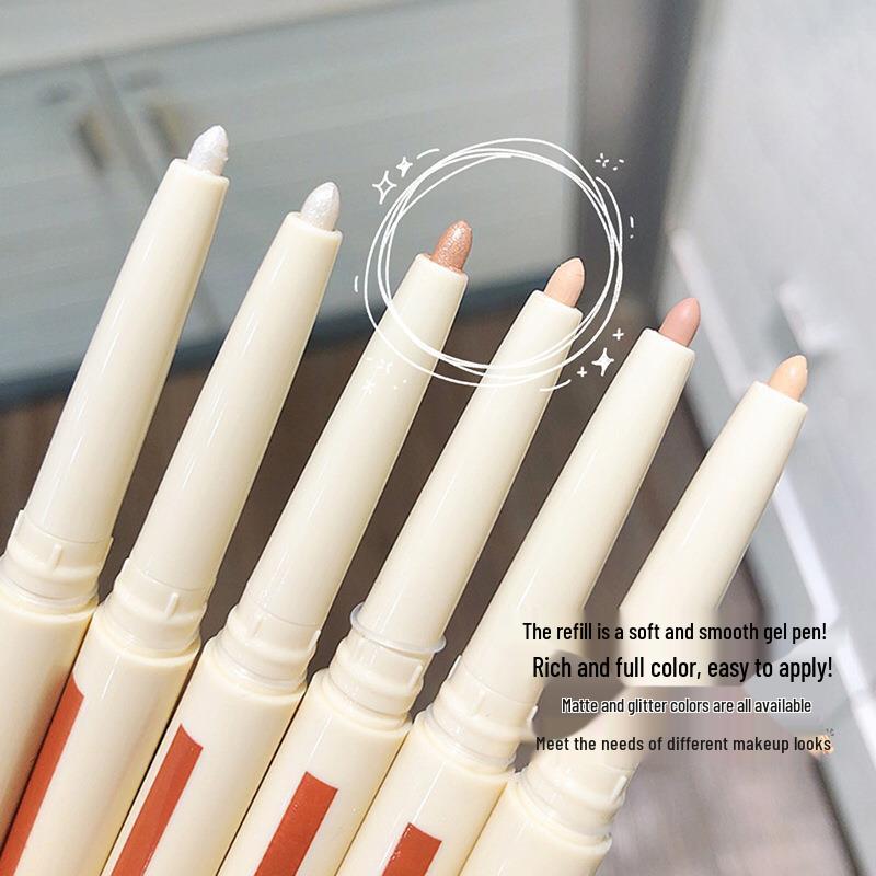 MANSLY Under-eye Highlighter & Lazy Eyeshadow Pencil - Gently Outline & Brighten with Shimmering Finish