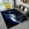 3D Tiger Leopard Cheetah Lion Wolf Area Rug,Carpet Rug for Living Room Bedroom Sofa Doormat Kitchen Decor,Kid Non-slip Floor Mat