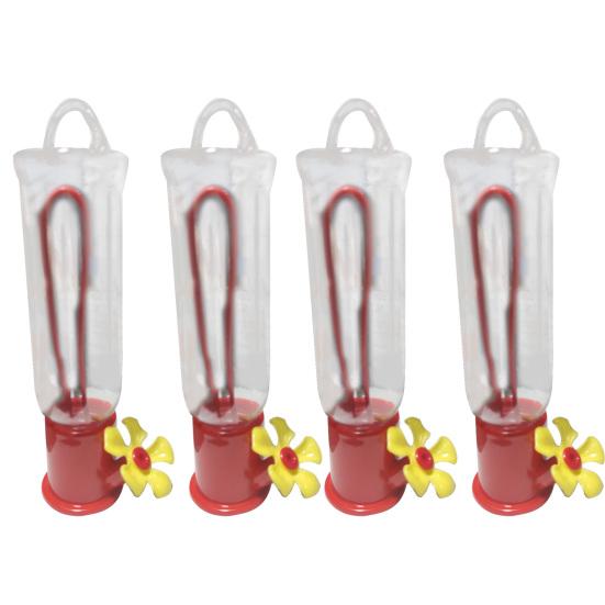 

4 шт. кормушки для птиц с наклонным носиком, дизайн для кормления птиц, украшение для сада, прозрачные уличные кормушки для колибри, домашнее использование 4pcs