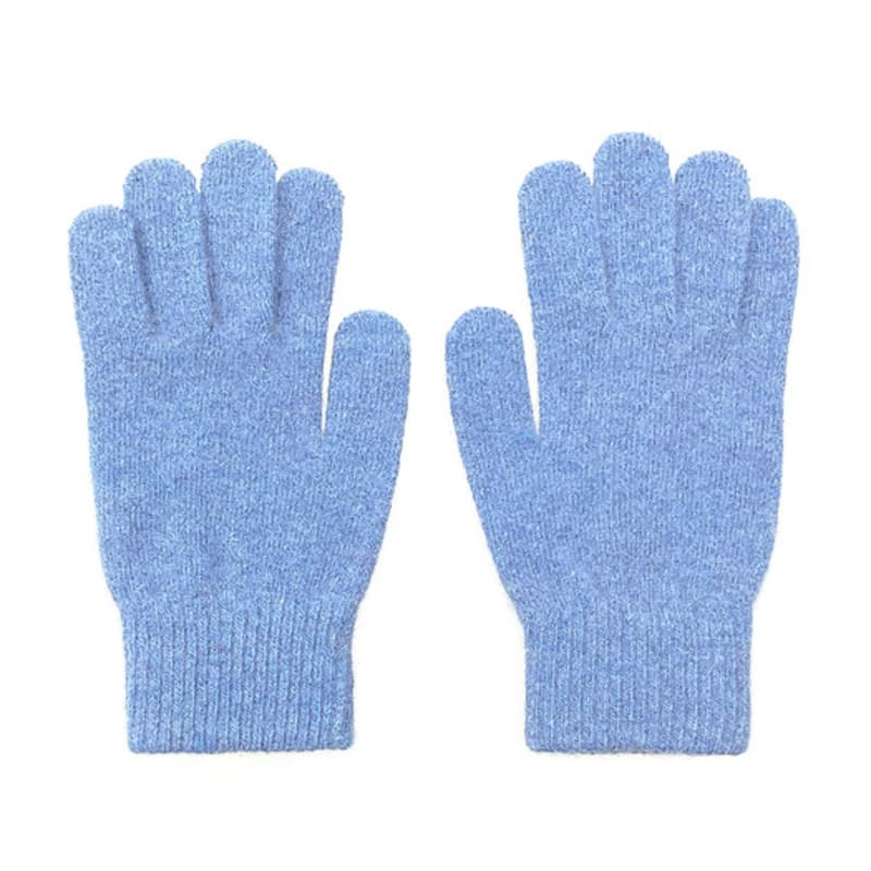 OTHER-worldly Ribbon Wool Gloves [Snow Blue]