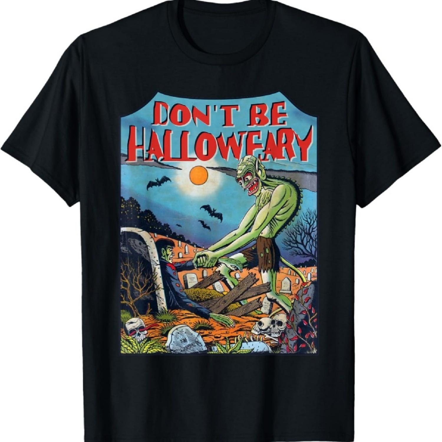Halloweary Dracula Ghoul Tired of Halloween T-Shirt S
