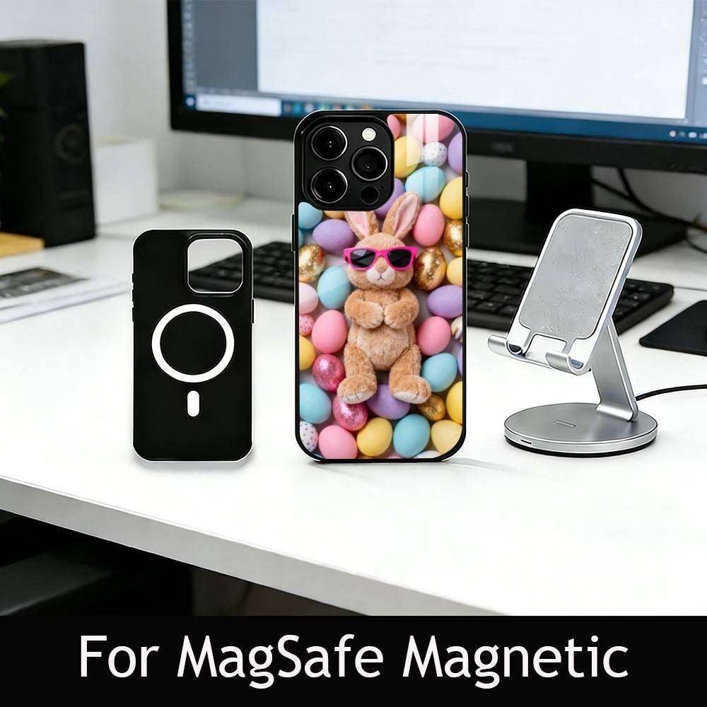 Easter pattern Phone Case For iPhone17,16,15,14,13,12,11 Plus,Pro Magnetic with Magsafe Wireless Charging