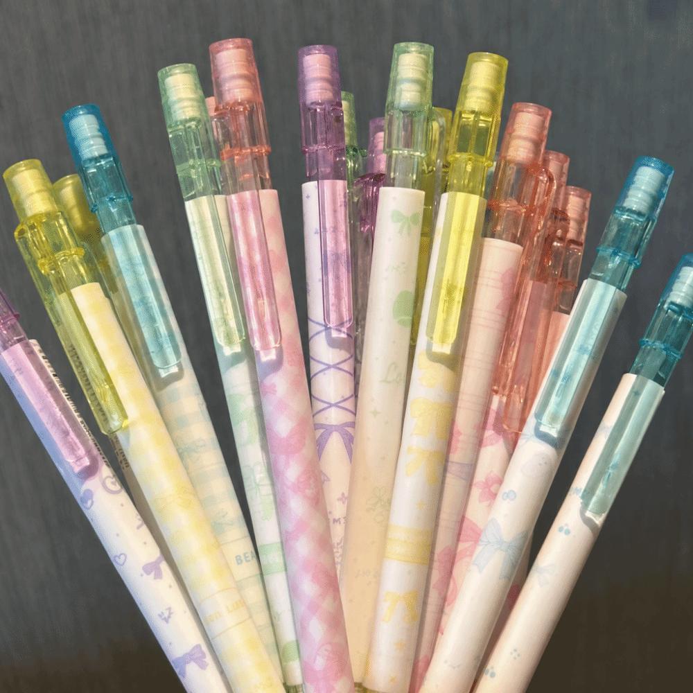 4PCS/Set Bow Series Mechanical Pencil No-Sharpen Automatic Pencils Kawaii Writing Pencils Gift