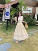 Plus Size Women's Summer College Style Slimming Long Dress