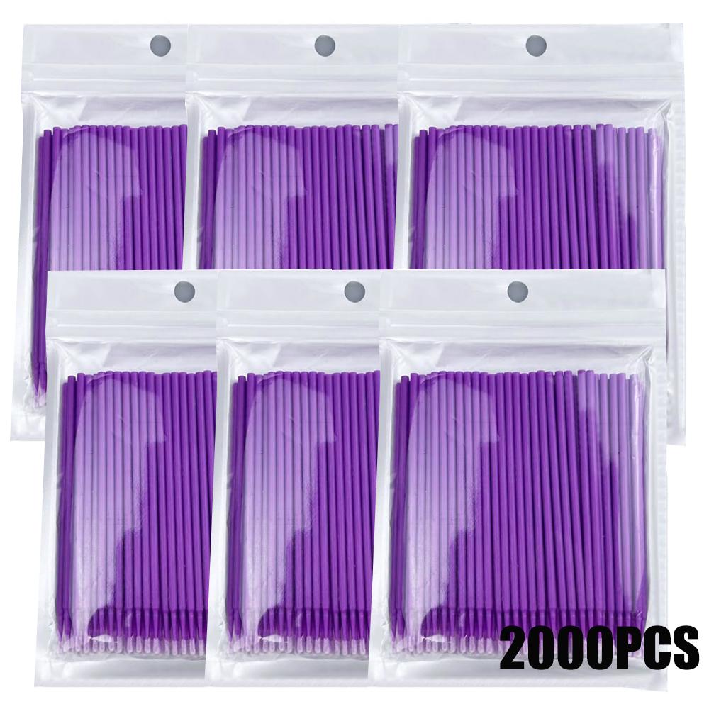 300/2000pcs Disposable MicroBrush Eyelash Extension Brushes For Makeup Nail Art Individua Applicator Lash Cleaning Removing Tool