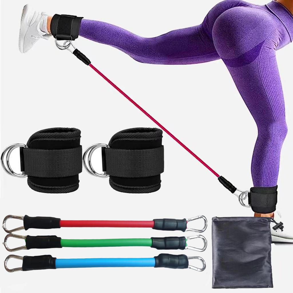 Fitness Gym Accessories Ankle Strap with 2 Buckles Model   for Leg Glute Training and Power Rack Use  Resistance Band