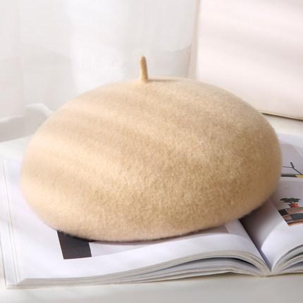 Women New Fashion Casual Breathable Knitted Linen Beret Hat Painter Cap Ladies Outdoor Beret In Winter Autumn