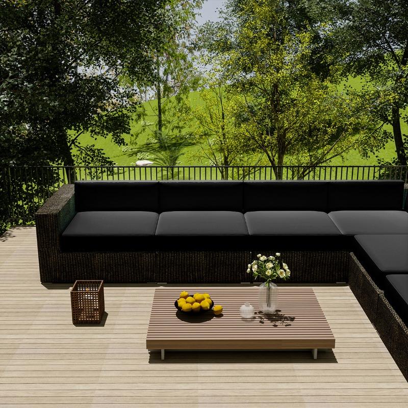 Wasserdichte Outdoor-Sofahülle für Zuhause, Hotel, Garten, Terrasse, Rattanecksofa-Abdeckung, Sonnenschutz, Staubschutz, Möbel-Schutzhülle