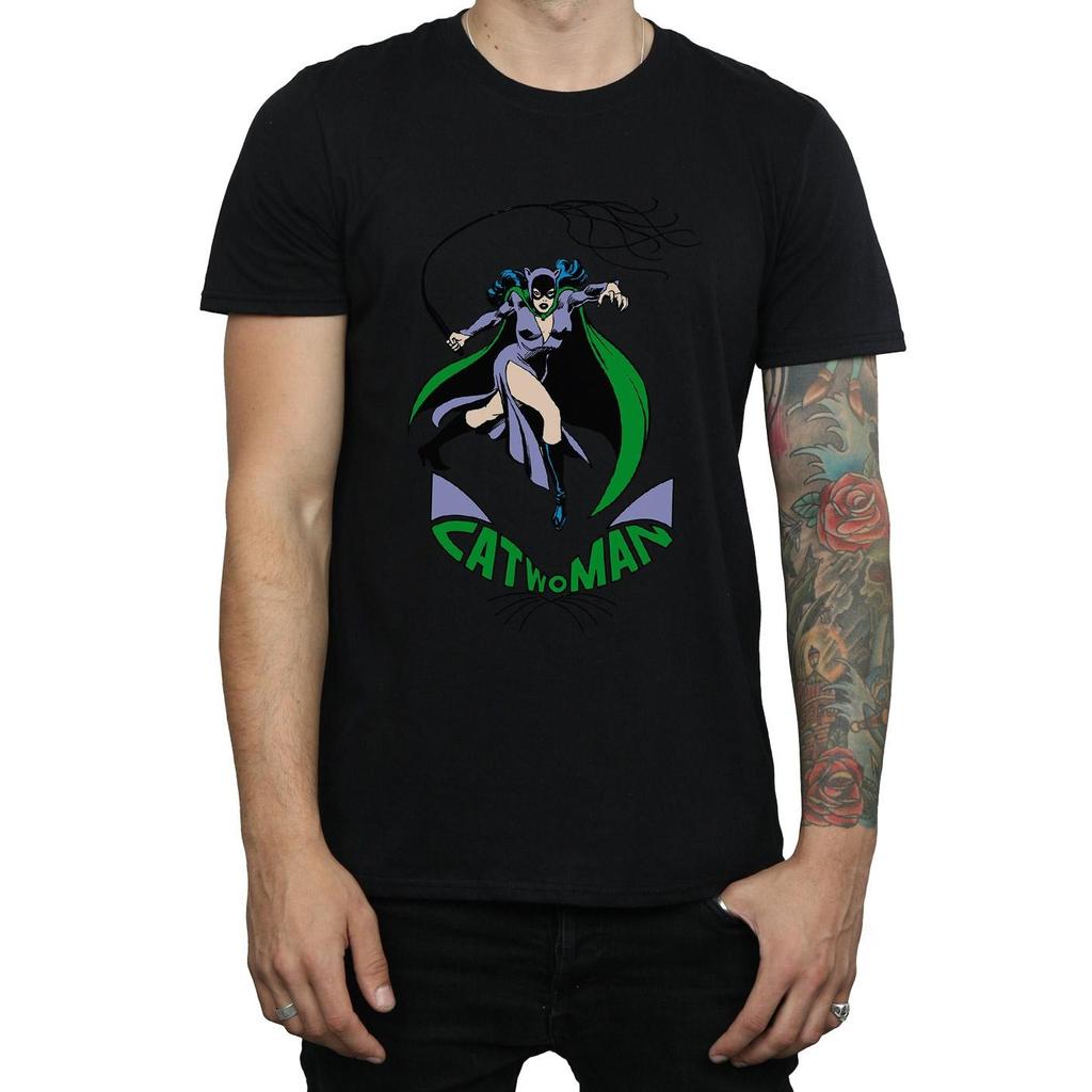 DC Comics Mens Catwoman Whip T-Shirt