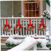 1/2PC Christmas Artificial Red Berries Wreath Ribbon Bow Red Pinecone   Indoor Outdoor Cabinet Wreath Door Wall Party Xmas Decor