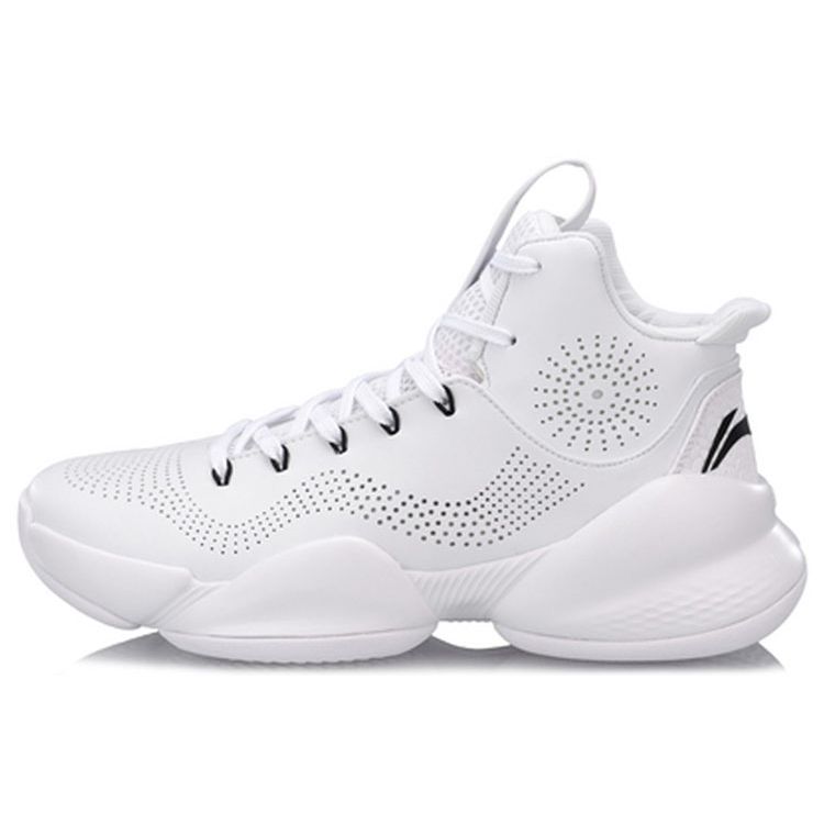 

Баскетбольные кроссовки Li Ning Air Raid 5 Professional Competition High-Top, мужские кроссовки Pure-White ABAN045-3