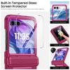 For Motorola Razr Ultra 2024/Razr Pro 2025/Razr Pro 2026 With Hinge Protection, Built-in Screen Protector Shockproof All-Inclusive Phone Cover-Red