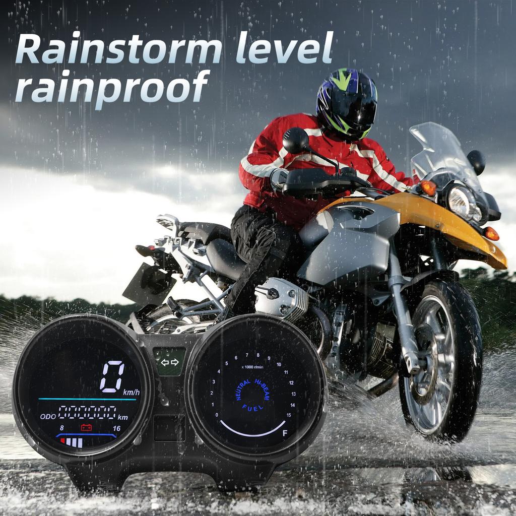 Motorcycle Tachometer Odometerpanel Digital Meter For TITAN 150 Honda CG150 Fan150 Speedometer RPM Meter LED Digital Dashboard