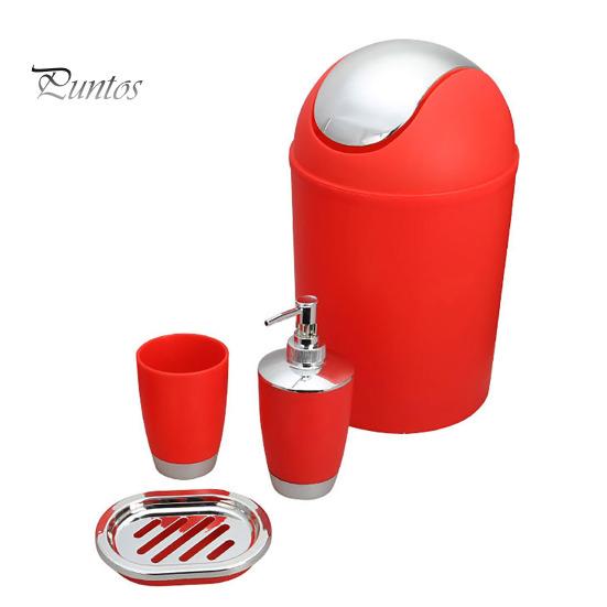 6 Teile/satz Badezimmer Kit Lotion Flasche Mundwasser Tasse Zahnbürste Tasse Seife Box WC-Bürste Mülleimer Set Toilettenartikel Veranstalter